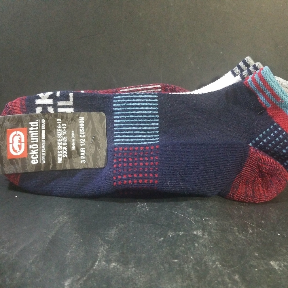 Ecko Unltd 3 Pair 1/2 Cushion Shoe Size 6-12